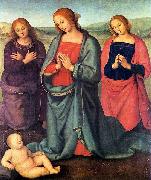 Madonna with Saints Adoring the Child, Pietro Perugino